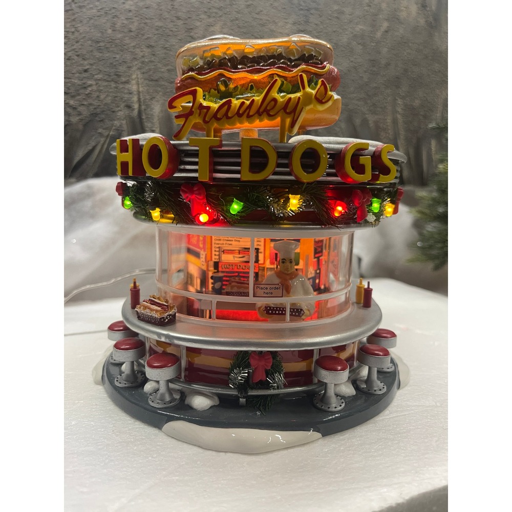 Department 56 Snow Village FRANKY'S HOT DOGS 56.55608 Retro Diner